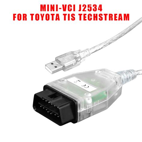 MINI VCI FTDI J2534 Car Diagnostics Cable Vehicle Diagnosis For Toyota