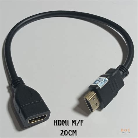 Jual KABEL HDMI MALE TO FEMALE 20CM PERPANJANGAN HDMI HDMI