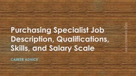 Purchasing Specialist Job Description Skills And Salary