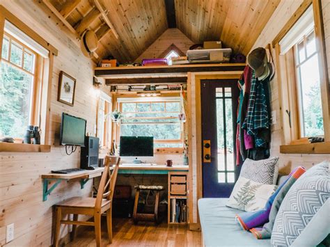 Craftsman Tiny House Built By Artsy Couple To Escape Rent