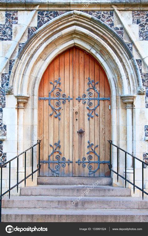 Old Massive Church Door — Stock Photo © Swisshippo 133991524