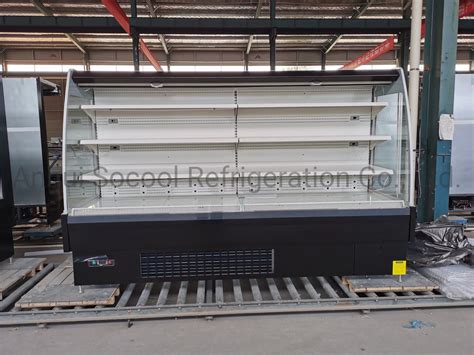 Tier Semi Multideck Refrigerated Showcase With Layers Adjustable