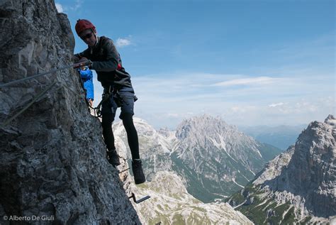 Hiking Via Ferrata And Rock Climbing In The Dolomites In June Paterno