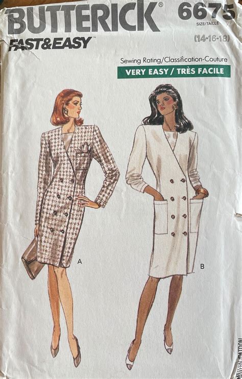 Butterick 6675 Fast And Easy Misses Misses Petite Dress Sewing