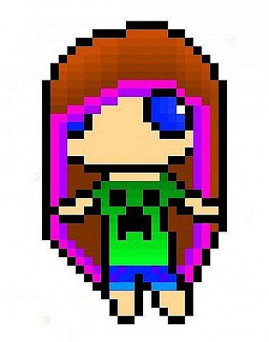 Cartoon Girl Pixel Art! Minecraft Map