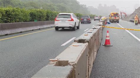 國一汐止坍方路段 今早6點先搶通內車道