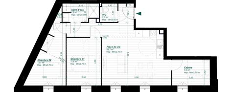 Plan Appartement T3 De 72 00 M² à Rénover à Arcachon Résidence « Belle