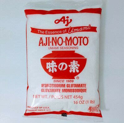 Ajinomoto Seasoning Monosodium Glutamate MSG Aji No Moto 1 Lb 454 G