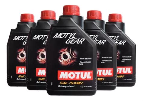 Aceite Transmision Estandar 75w80 Gl4 Gl5 Motylgear Motul 5l Envío gratis