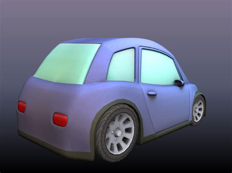 simple car model turbosquid