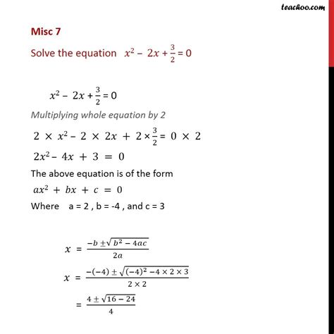 Question 3 Solve X2 2x 3 2 0 Chapter 5 Class 11