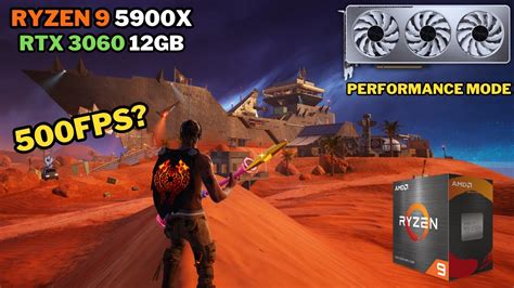 Fortnite Chapter 5 Season 3 RTX 3060 12GB Ryzen 9 5900X Benchmark