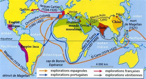 Histoire 20 Les Grandes Découvertes Le CM1 d Azal Map Blog