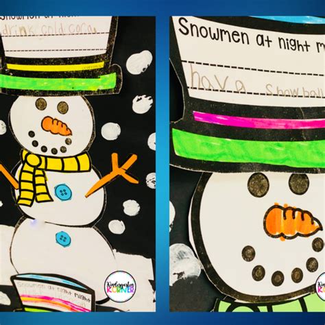 Snowmen at Night Bulletin Board | Writing & Craft - Kindergarten Korner ...