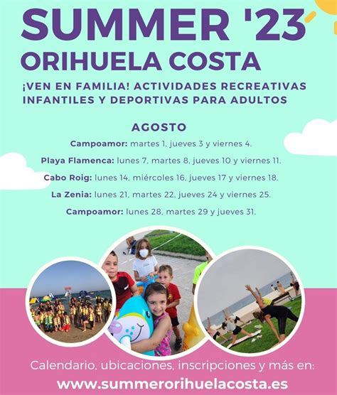 Playa De Campoamor De Orihuela Costa Juegos Infantiles Y Actividades