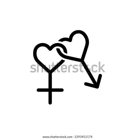 Valentine Icon Sex Symbol Gender Signage Stock Vector Royalty Free 1293451174 Shutterstock