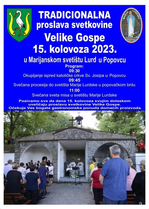 Program Obilje Avanja Velike Gospe U Jedinom Marijanskom Sveti Tu U