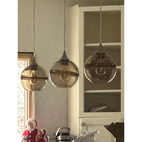 Milano Bronze Globe Mini Pendant Ceiling Light Amber Fog Glass 8 In W X 9 25 In H X 8 In D