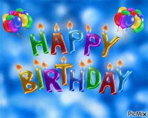 Foil Happy Birthday Balloon Gif | Happy birthday cake images, Happy ...