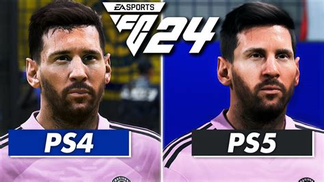 Fc Fifa Ps Vs Ps Comparison Face Graphics Gameplay