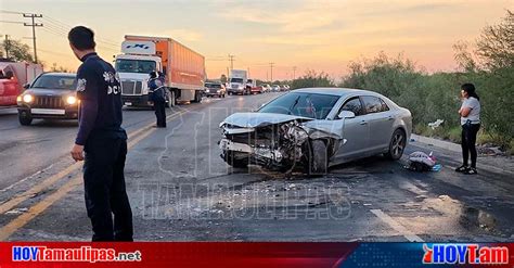 Hoy Tamaulipas Tamaulipas Mujer Ebria Choca Contra Trailer Y Sale