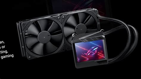 Asus Upcoming Aio Cooler Has A 3 5 Inch Lcd Screen To Display Images Pcmag