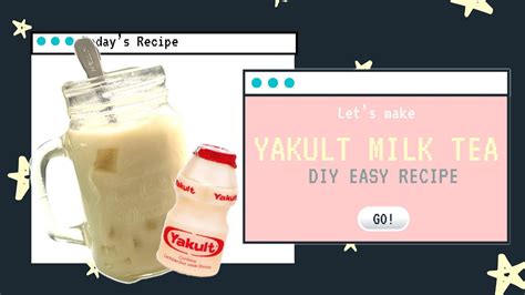 How To Make Yakult Milk Tea At Home Youtube