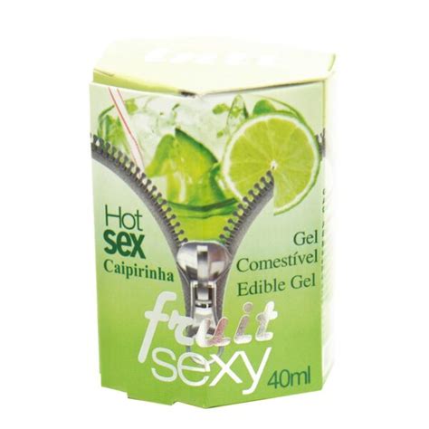 Fruit Sexy CAIPIRINHA Hot Gel Comestível 40ml INTT Sex shop Loja Pimenta