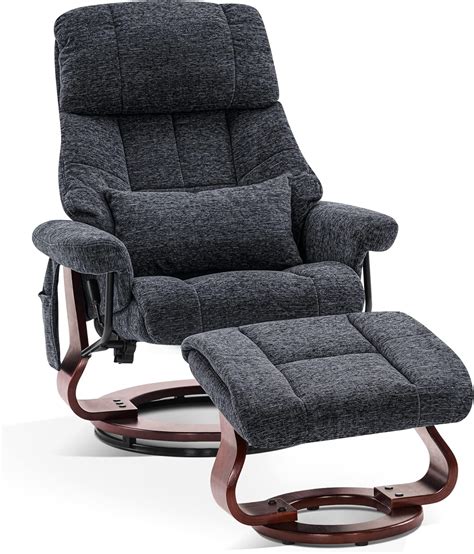 M MCombo 9066 Fauteuil Relax Avec Pouf Pivotant Avec Fonction Chaise