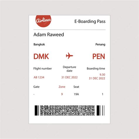 Premium Vector Electronic Boarding Pass