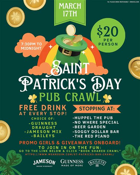 St Patricks Bar Crawl Party Like The Irish We Are SXM