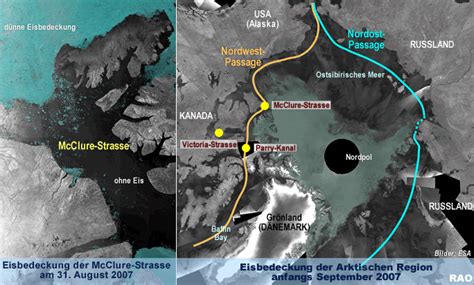 RAOnline EDU Arktis Arktische Seewege Nordwest Und Nordostpassage