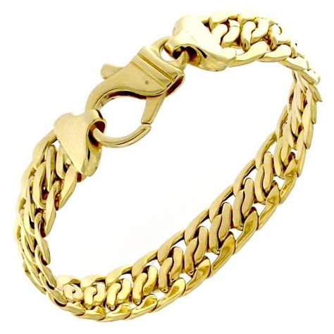 18 Karat Yellow Gold Chain Bracelet Gold Bracelet Chain Mens Gold Bracelets Bracelets Gold