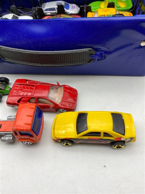 Lot Hot Wheels Carrying Case As Is With Cars Some Hot