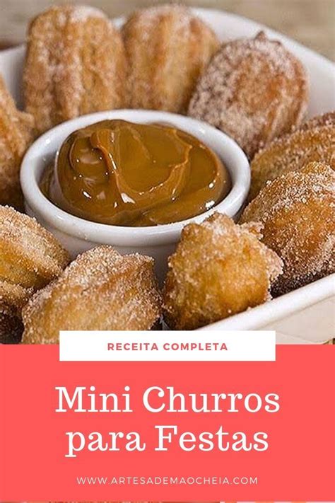 Receita De Mini Churros Caseiro Para Festa Aprenda A Fazer Deliciosos