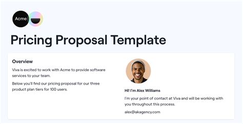 How To Write A Pricing Proposal Free Template