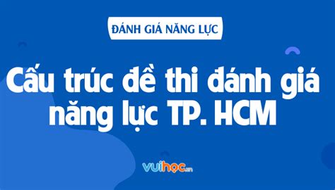 Cấu Trúc đề Thi đánh Giá Năng Lực Đhqg Tphcm 2024