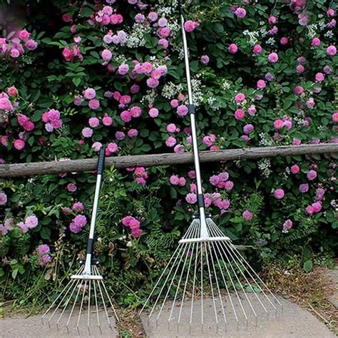 Râteau à feuilles de jardin réglable SALUTUYA Alliage Télescopique