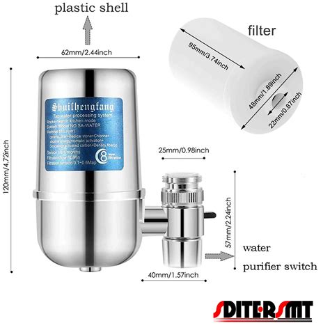 Mini Purificador De Agua Para Grifo Filtro De Cer Mica Lavable Adem S