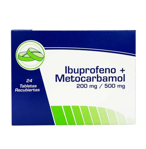 Ibuprofeno Metocarbamol Mg Mg X Tabletas Relajante