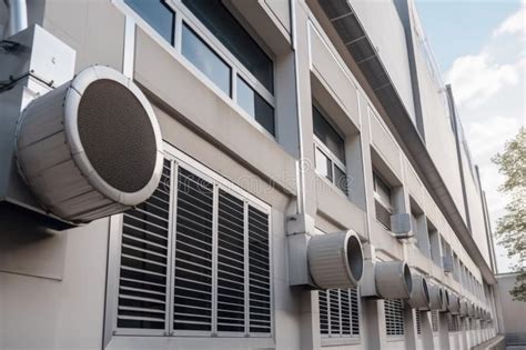 Ventilation System With Ducts And Vents Serving Modern Office