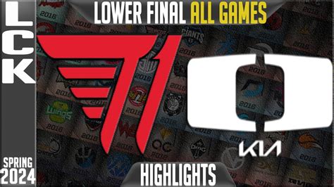 T1 Vs DK Highlights ALL GAMES LCK Playoffs Spring 2024 Lower Final