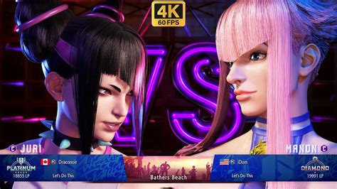 Sf6 🔥 Draconoir Juri Vs Idom Manon 🔥 4k Action 🔥 Street Fighter 6