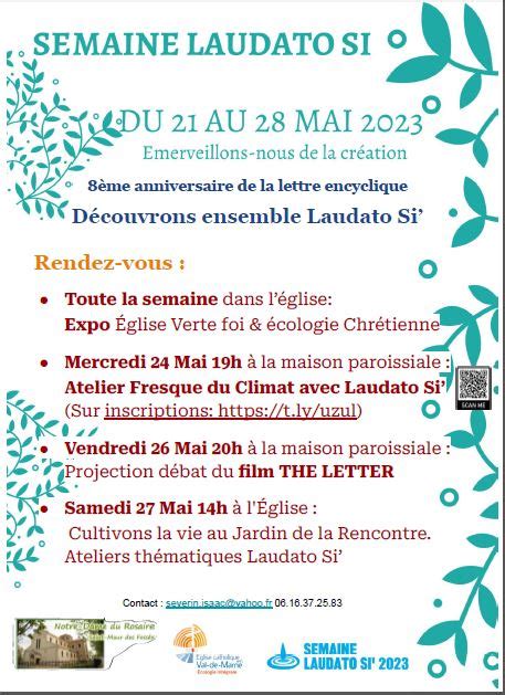 Semaine Laudato Si Notre Dame Du Rosaire