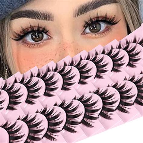 False Eyelashes 10 Pairs Japanese Style Anime Lashes Thick Cosplay