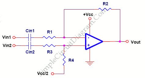 Difference Amplifier Circuit Diagram