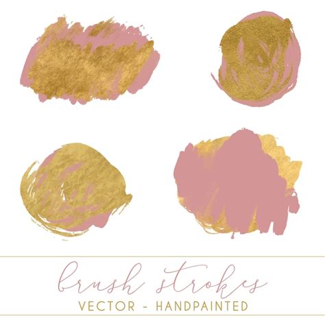 Free Vector Hand Painted Brush Strokes Collection