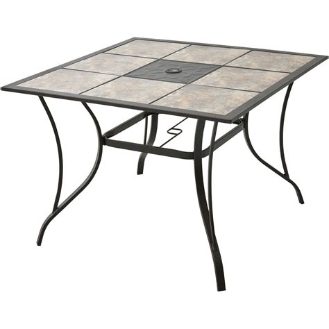 Mainstays Heritage Park 40 Tiled Patio Dining Table