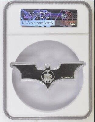 Oz Silver Samoa Batman Batarang Dc Comics Shaped Coin Ngc