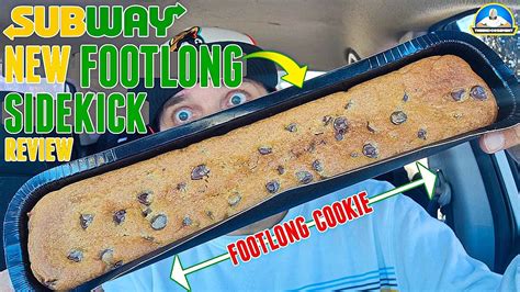 Subway Footlong Cookie Review Footlong Sidekick Theendorsement